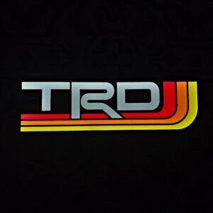 Retro Toyota TRD LED Lightbox Sign – 3D Printed Lamp